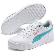 Puma women's sneakers hardly worn beige suede. Puma Sneakers Low Carina Fur Madchen Weiss Mirapodo