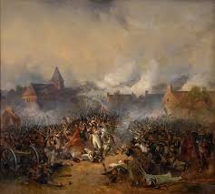 Painting Of The Battle At Placenoit At Waterloo War Art Battle Of Waterloo Napoleonic Wars