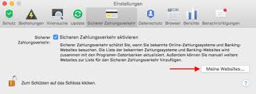 Anpassen Und Nutzen Des Sicheren Zahlungsverkehrs In Kaspersky Internet Security 16 Fur Mac