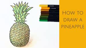 This tutorial shows the sketching and drawing steps from start to finish. Beginners How To Draw A Realistic Pineapple Youtube