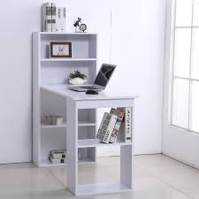 Shop for computer desk with bookshelf online at target. Homcom 120cm Modern Computer Desk Bookshelf Writing Table Workstation 6 Shelves 5056029814147 Ebay