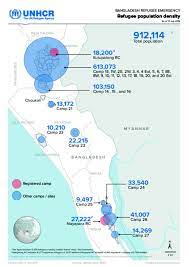 Cox's bazar, cox's bazar, bangladesh. Document Population Map Unhcr Bangladesh Cox S Bazar As Of 15 July 2019
