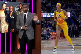 Stephen A. Smith's explosive reaction to rumors about Angel Reese's absence  from LSU | Marca