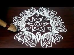 Beautiful New Easy 9 X 5 Dots Rangoli Kolam Design Latest Chukkala Muggulu Fashi Beautiful Rangoli Designs Colorful Rangoli Designs Rangoli Kolam Designs