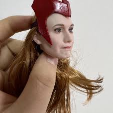 IN STOCK 1/6 female head sculpt actress movie star wanda head carving fit  12 inches action figure