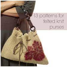 If you go to the archives in my blog for february you will see how i finished this purse. 13 Patterns For Felted Knit Purses Allfreeknitting Com