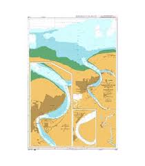 British Admiralty Nautical Chart 2765 Suriname River Entrance To Toevlucht