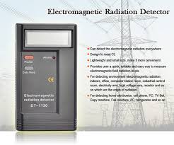 The dosimeter is for testing the electric field radiation, if the equipment like computer connect power ground loop well, it would lead electric field. High Quality Dt 1130 Digital Electromagnetic Radiation Detector Sensor Indicator Lcd Iroyal