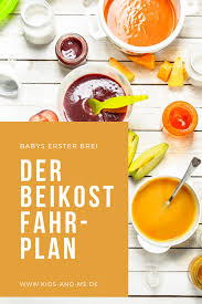 Der Beikost Fahrplan Alles Rund Um Den Ersten Babybrei Beikost Babybrei Babynahrung