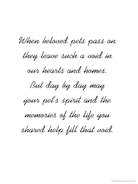 Saying you're sorry after the death of a pet is a kind gesture. Pet Bereavement Quotes Quotesgram