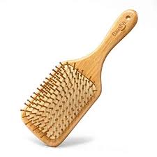 Bamboo wooden hair brush oval pneumatic massage comb small massager antistatic. Baasha 100 Natural Wooden Hair Brush With Bamboo Bristles Scalp Massage Hair Brush With Wooden Handle Bamboo H Wooden Hair Brush Bamboo Hair Brush Hair Brush