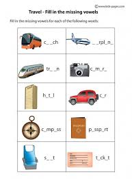 Travel Fill In Worksheets Worksheets Travel Learning Resources