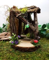 Miniature fairy gardens and miniature fairy garden accessories are very popular at the moment. Fairy Garden House Fairy House Outdoor Fairy House Etsy