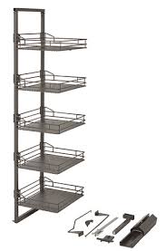 Livraison à domicile ou en retrait magasin ! Rangement Coulissant Colonne Anthracite H 184 5 Cm L 55 5 Cm Brico Depot