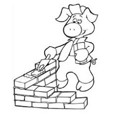 This is the coloring image of fifer, fiddler and practical, the protagonists of the three little pigs. Top 20 Free Printable Pig Coloring Pages Online Pig Coloring Little Pigs Three Little Pigs