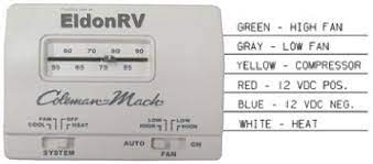 Coleman mach thermostat wiring diagram. Thermostat Standard Analog 12v 6 Wire Heat Cool Coleman 7330g3351