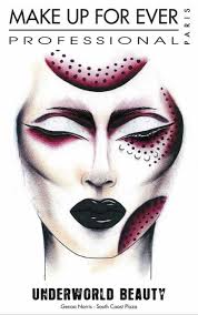 stunning halloween face charts from make up for ever girls