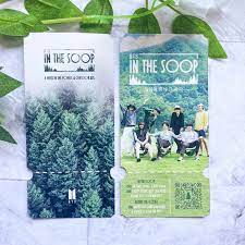 Bts In The Soop Commemorative Ticket Etsy In 2021 Bts Tickets Ticket Design Print Stickers