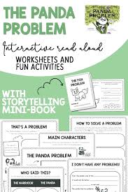 The Panda Problem Activities Interactive Read Aloud Book Companion Deborah Underwood Interactive Read Aloud Teacher Guides Read Aloud