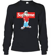 Gucci's spring/summer 2018 collection taps bugs bunny, snow white & evel knievel: Bugs Bunny Supreme Long Sleeve T Shirt Violette Leonie