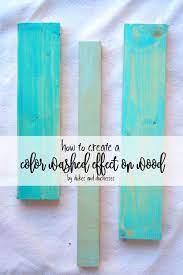Take a wet washcloth (not dripping but not too wrung out) and dip it into a tiny bit of paint. How To Create A Color Washed Effect On Wood Wood Painting Techniques Color Washed Wood Wood Art Diy