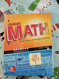 Sh907 1 6th Grade Math Workbook Florida Math Course 1 Volume 1 9780328827367 Ebay