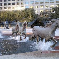 The fort worth water gardens is a refreshing oasis located in downtown fort worth. The Mustangs Of Las Colinas Las Colinas Irving Tx