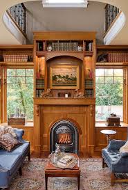 Metal wall decor is bold, durable, and it makes a statement wherever you use it, especially if that space is above your fireplace mantel. Small Antique Style Gas Fireplace Victorian Home Office Seattle By Dk Martin Construction Houzz