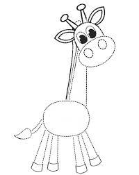 Baby giraffes, dolphins and underwear records. Giraffe Template Black And White Outline Printable