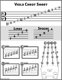 Viola Cheat Sheet David Row 2016 In 2019 Cello Music