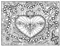Immaculate Heart Of Mary And The Most Holy Rosary Coloring Page Heart Coloring Pages Catholic Coloring Coloring Pages