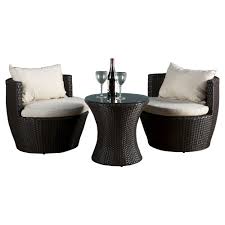 Kono 3pc Wicker Patio Chat Set Brown Christopher Knight Home Outdoor Wicker Patio Furniture Outdoor Furniture Sale Wicker Patio Furniture