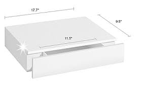 Dolle Floating Shelf With Drawer White High Gloss 17 5 X 9 5 X 2 Floatingshelvesideasph Wooden Floating Shelves Floating Shelves Bathroom Floating Shelves
