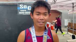 Brandon Sun of Scripps Ranch 1st Place Boys Division 1-2 Varsity Blue at  Mt. SAC Invitational