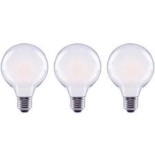 Ecosmart Part Fg 03143 Ecosmart 60 Watt Equivalent G25 Globe Dimmable Energy Star Frosted Glass Filament Vintage Led Light Bulb Soft White 3 Pack Led Light Bulbs Home Depot Pro
