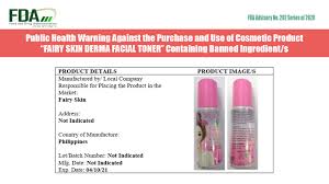 Fda Advisory No 2020 202 Public Health Warning Against The Purchase And Use Of Cosmetic Product Fairy Skin Derma Facial Toner Containing Banned Ingredient S Food And Drug Administration Of The Philippines Until, one day, i ran out. fairy skin derma facial toner