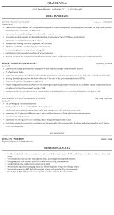configuration manager resume sample