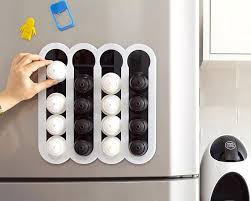 Can fit up to 36 dolce gusto capsules or 6 nespresso outer cartons dimensions: White Dolce Gusto Coffee Pod Holder 16 Nescafe Capsule Storage Flat Magnetic Fridge Wall Mount Display Organizer Coffee Lovers Decor Gift Coffee Pod Holder Coffee Pods Pod Coffee Machine