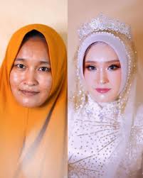 Salah satu ciri khas lainnya dari riasan ini adalah lipstik glossy yang diombre 9. 14 Transformasi Manten Di Tangan Mua Helena Wedding Manglingi Sempurna Tanpa Cela
