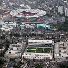 An aerial view of the emirates stadium home of arsenal football club with their former home highbury in the foreground on july 26, 2011 in london, england. A Walking Tour Of Highbury Square The Short Fuse