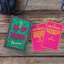 No two rappers sound alike (well, with the exception of. Hip Hop Trivia Card Game My Modern Gifts Modern Fun Unusual Gifts