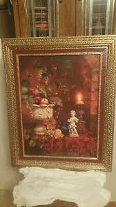 Homco Home Interior Picture Fruit Cherub By D Giacomo 24 5 W X 30 5 Ebay Interior Pictures House Interior Cherub