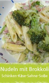 Rezept Fur Nudeln Mit Brokkoli In Leckerer Schinken Kase Sahne Sauce Das Schmeckt Auch Den Kids Diesmal Mit Schmelz Brokkoli Nudeln Kase Sahne Sauce Schinken