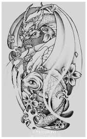 The color of a koi tattoo can change it's meaning. 18 Dragon Koi Fish Ideas Koi Fish Dragon Koi Fish Koi Tattoo