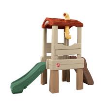 Backyard playsets are a big investment. Step2 Lookout Treehouse Kids Outdoor Playset Climber With Slide Walmart Com Walmart Com