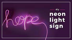 The led neon is an excellent replacement for the real one. Diy Make Your Own Neon Light Sign Youtube