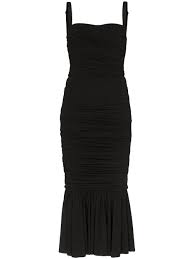 Dolce Gabbana Ruched Midi Dress Farfetch Ruched Midi Dress Dolce And Gabbana Dolce Gabbana Dress