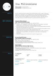 Financial analyst resume samples a financial analyst is a finance professional who helps companies make business decisions based on factors like market trends, the financial status of a company and the predicted outcomes of business deals. Financial Risk Analyst Resume Sample Kickresume