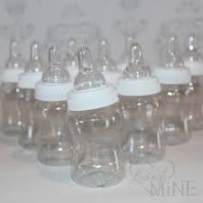 Diy Plain Baby Shower Favor Bottles White Top 1 Dozen Etsy Baby Shower Bottle Baby Shower Favors Diy Baby Shower Favors