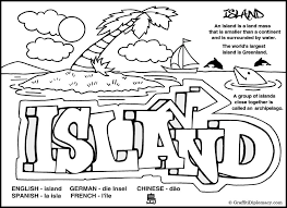 Island Coloring Page Earth Wordz Natural World Coloring Book Coloring Pages Coloring Pages To Print Learn To Draw